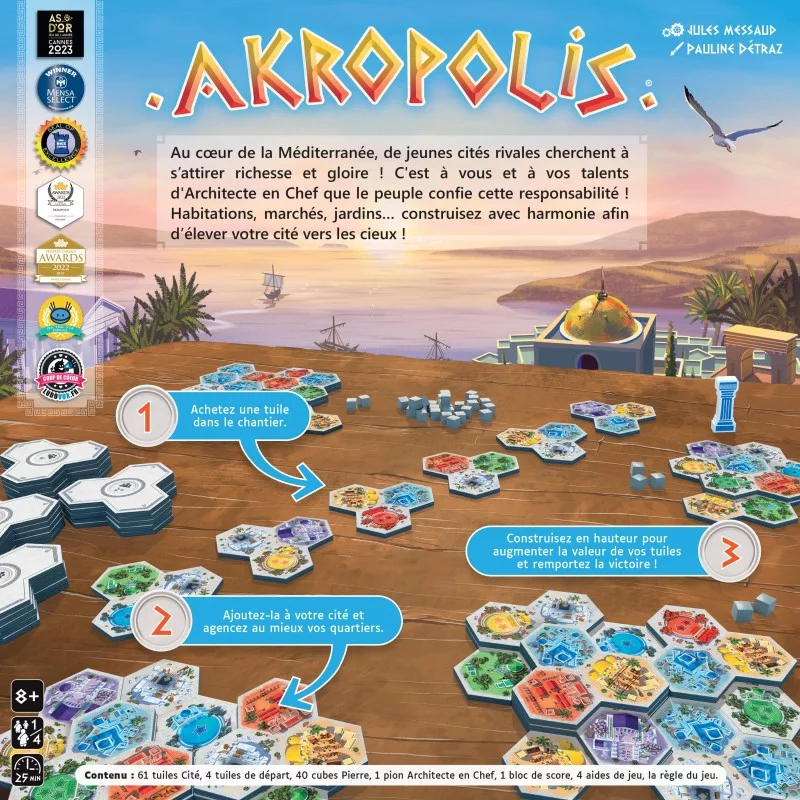 Acheter Akropolis - Gigamic - Jeux de société - Le Passe Temps