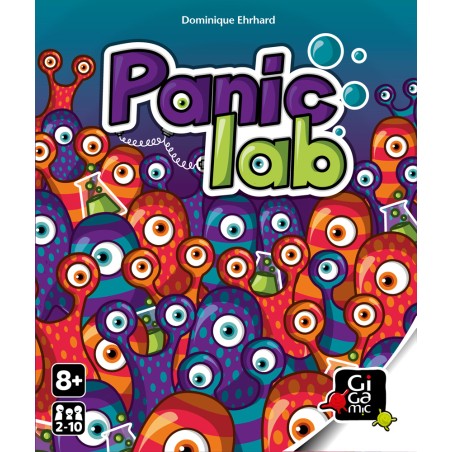 Couverture du jeu de société Panic Lab, le jeu plein d'amibes