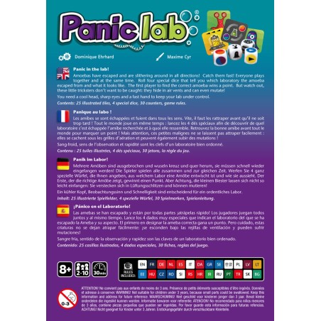 Panic Lab, un jeu de société pour toute la famille