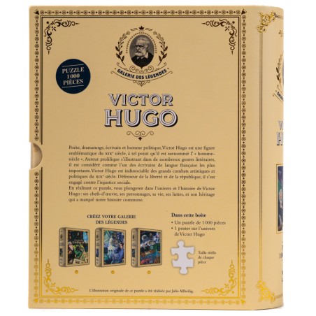 Découvrez la vie de Victor Hugo avec ce puzzle unique de 1000 pièces.