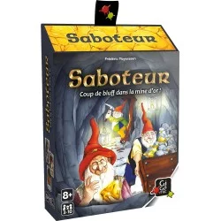 Saboteur, un jeu de stratégie où chercheurs d'or et saboteurs s'affrontent.