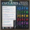 Cyclades: Troops & Fleets - 110 figurines pour enrichir vos batailles.