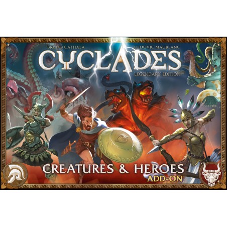 Cyclades: Creatures & Heroes - 15 figurines détaillées pour vos parties.