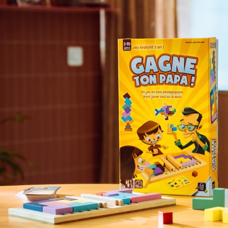 Photo de la boîte de Gagne ton Papa, le jeu de société Famille Gigamic