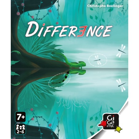 Différence, la couverture du jeu de société illustré