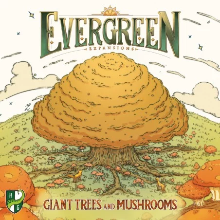 Couverture du jeu de société Gigamic, EVERGREEN : extension Arbres géants et Champignons