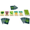 Cartes colorées du jeu La Fin des Artichauts, représentant différents légumes comme des carottes, poivrons et artichauts