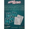 Dos de la boîte de Nitro Nitro, présentant le contenu du jeu, ses mécaniques et les différentes thématiques abordées