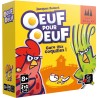 Boîte du jeu Œuf pour Œuf, avec des illustrations colorées dans une ambiance amusante