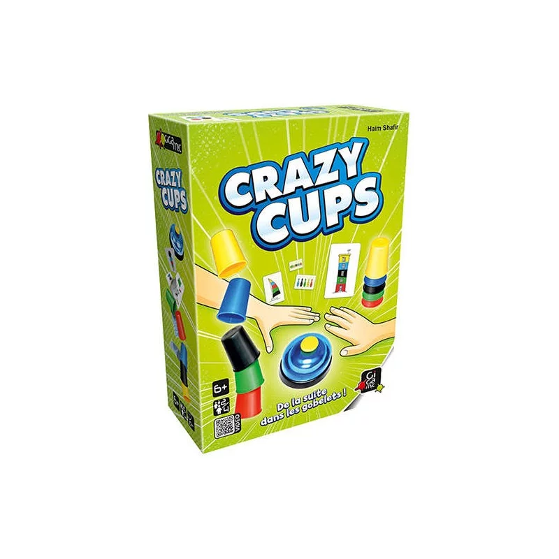 Crazy Cups ,Jeu de société d'ambiance pour enfant ,Gigamic