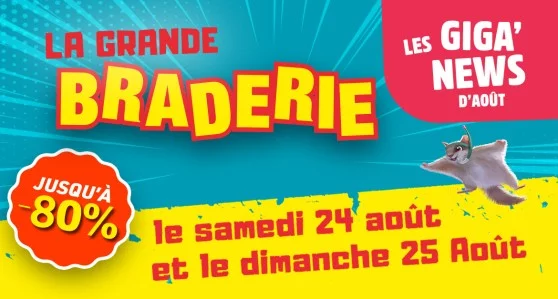 Rendez-nous visite pour la Grande Braderie Gigamic d'août 2024 !